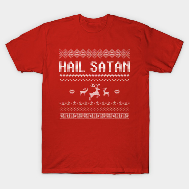 hail satan christmas sweater